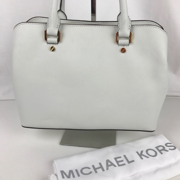 Michael Kors Medium Savannah Leather Satchel - Picture 2 of 6